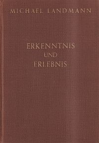Landmann, Erkenntnis und Erlebnis. (Umschlag)