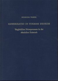Wrede, Consecratio in formam deorum. (Umschlag)