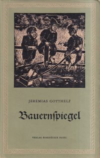 Gotthelf, Der Bauernspiegel oder Lebensgeschichte des Jeremias Gotthelf ; von ih (Umschlag)