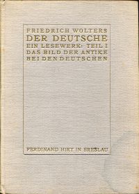 Wolters, Der Deutsche. Ein Lesewerk. (Umschlag)